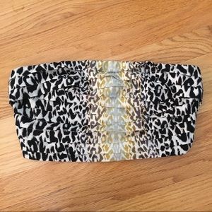 UO Silence + Noise Cheetah print bandeau crop top